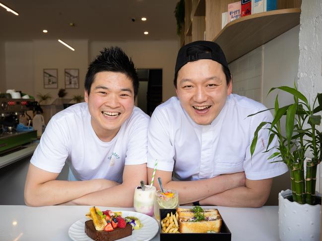 Dawn Eatery owners Allan Hwang and Jung Hwan Woo. Picture: Jason Edwards