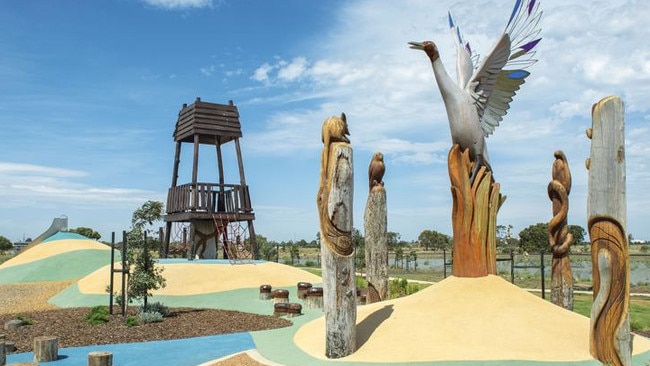 Harpley estate’s playground is a work of art.