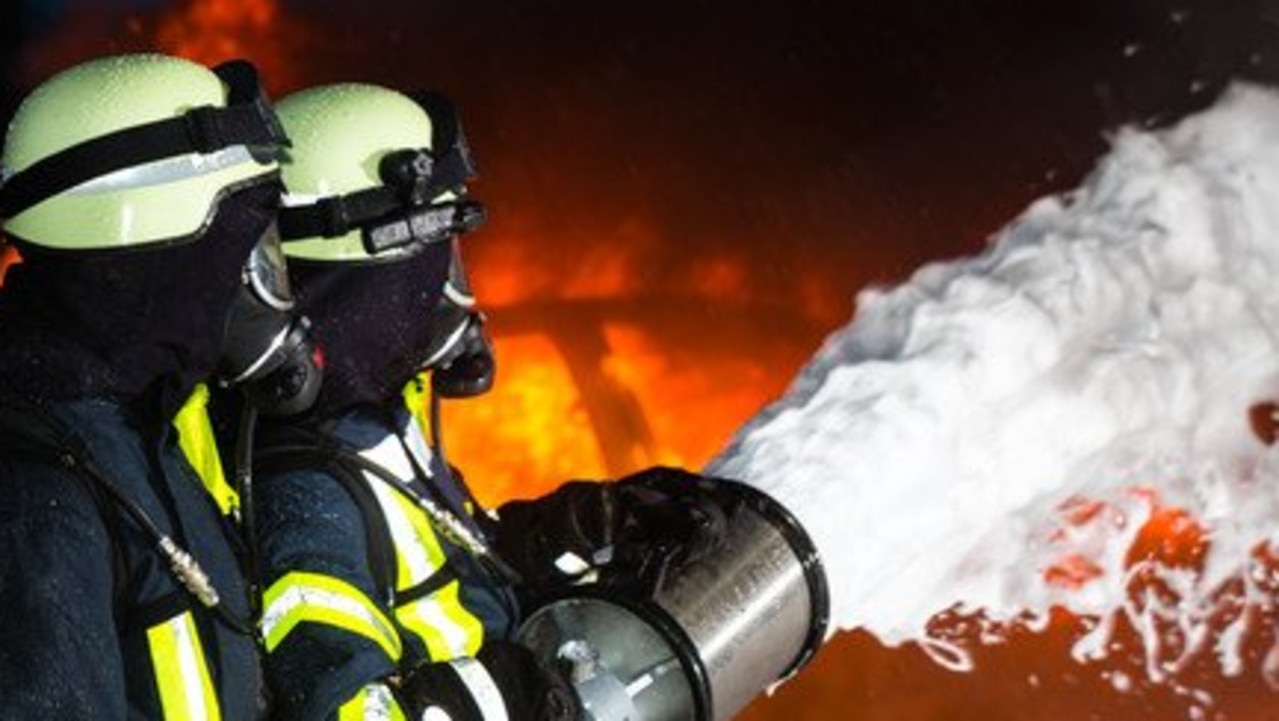 Firefighters using foam containing PFAS, which can leach into groundwater as the chemicals don’t break down.