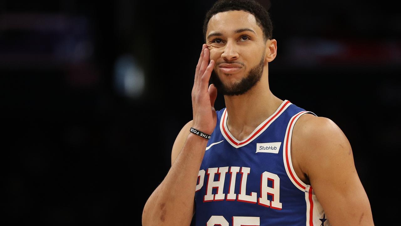 Ben Simmons. Photo by Patrick Smith/Getty Images.