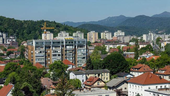 The office building in Ljubljana where the two Russian spies worked.