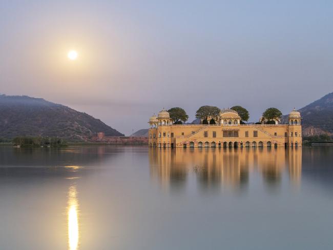 ESCAPE: WHEN TO BOOK RAJASTHAN .. Mercedes Maguire story .. Jal Mahal water palace. Picture: iStock