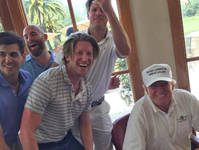 US President Donald trump pictured at his Palm Beach Golf Course. Picture: Instagram