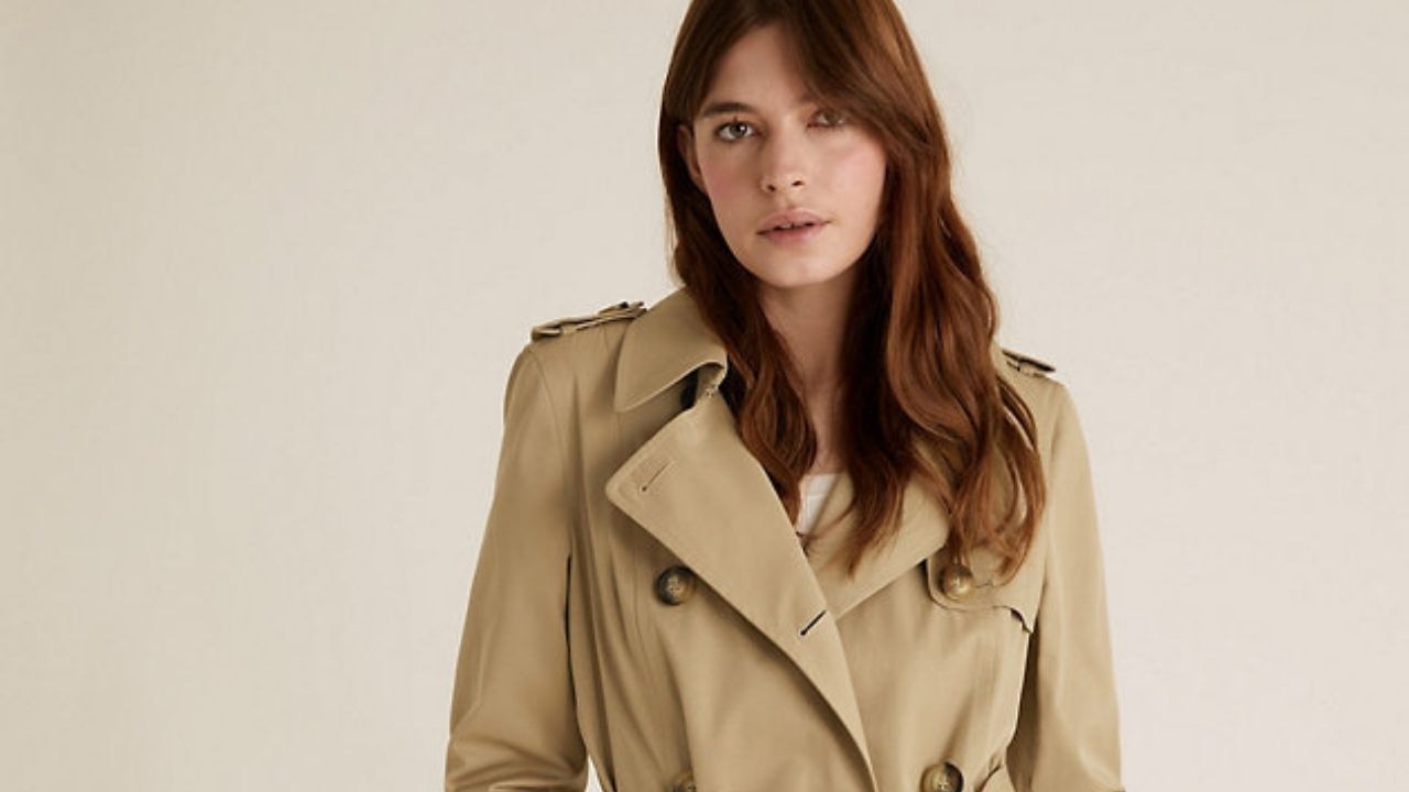 A trench coat is forever in style. Image: Marks &amp; Spencer.