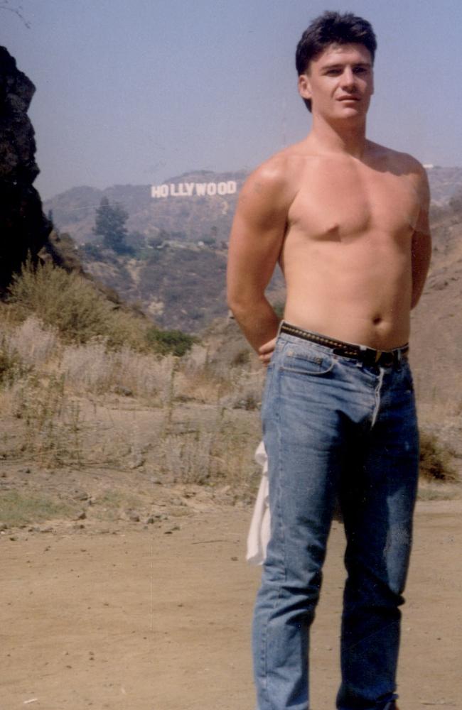 Violent criminal Tony Hines in Hollywood in 2002, a year before he was killed. Picture: Supplied