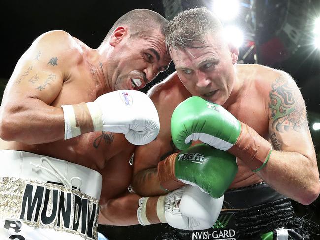 BOXINIG - ADELAIDE OVAL. Danny Green v Anthony Mundine. Picture Sarah Reed