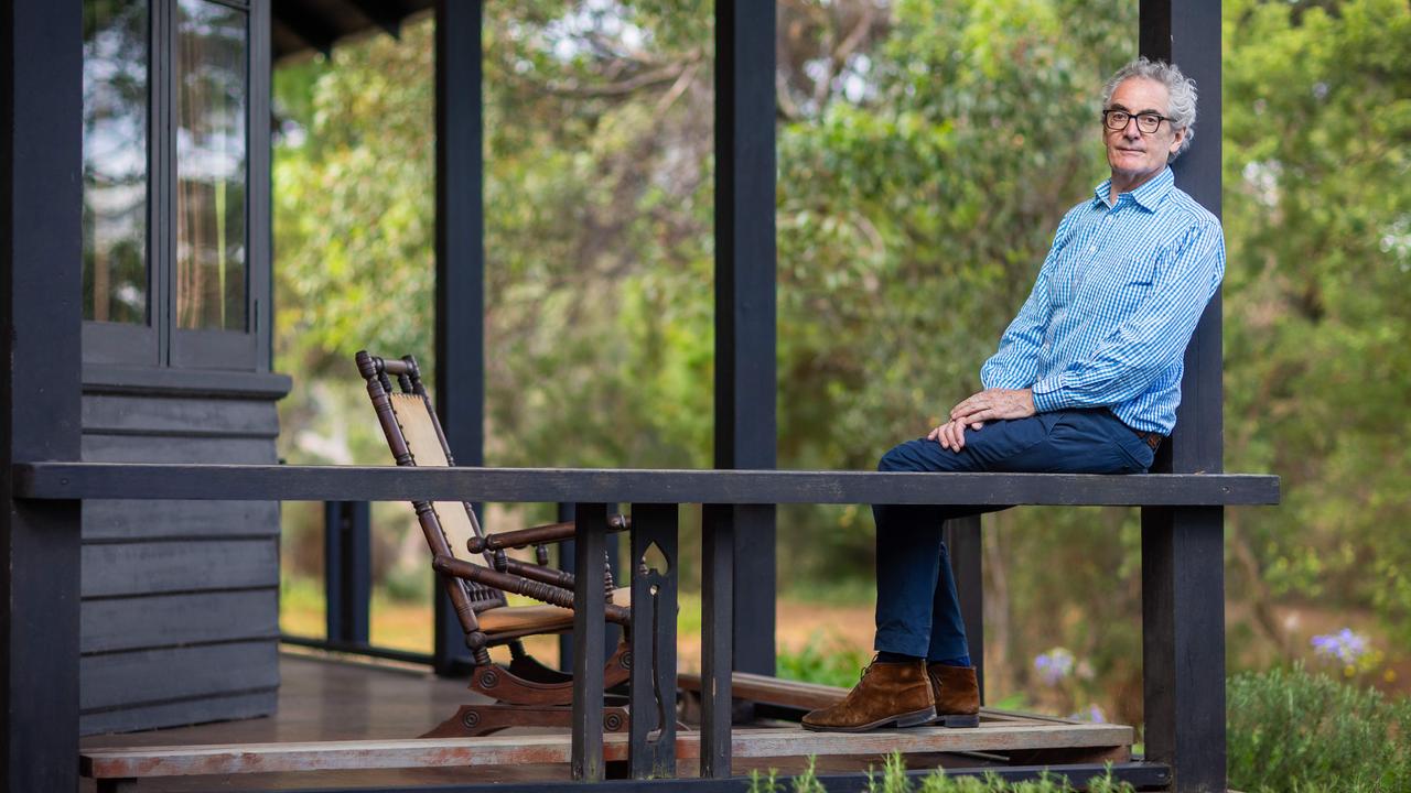 Alfred Deakin’s great-grandson Tom Harley at the former prime minister’s private retreat in Point Lonsdale. Picture: Jason Edwards.