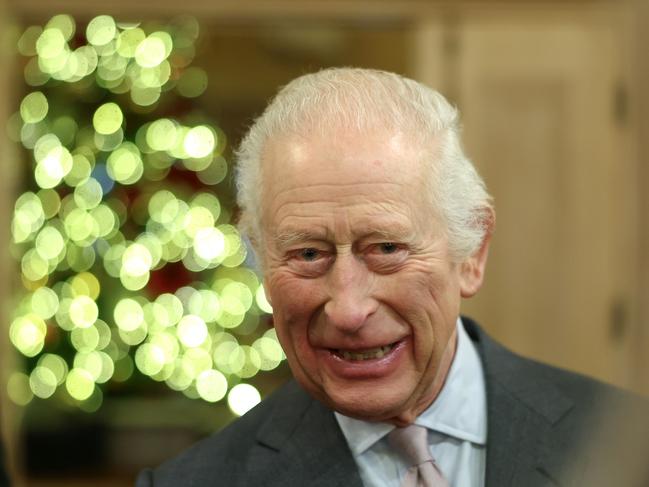 King Charles III smiles during The King's Foundation's annual 'Crafts at Christmas' at Highgrove Gardens on December 13, 2024 in Tetbury, England. Picture: Chris Jackson – Pool/Getty Images