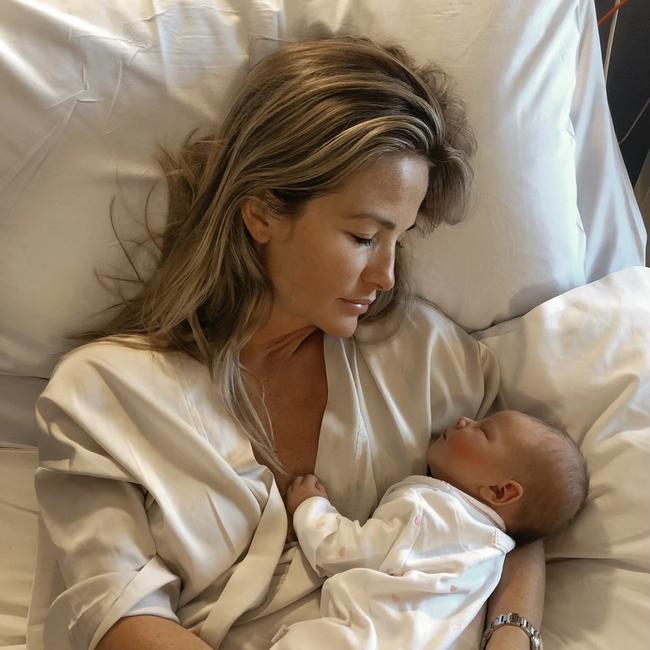 Both Lucy and baby Robbie are doing well. Picture: Instagram