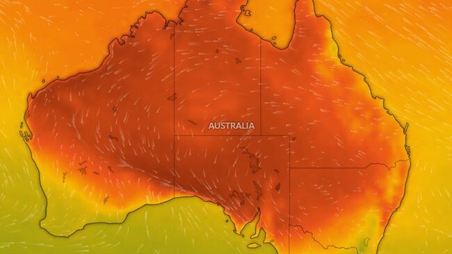 Temperatures on Sunday afternoon. Picture Windy.JPG