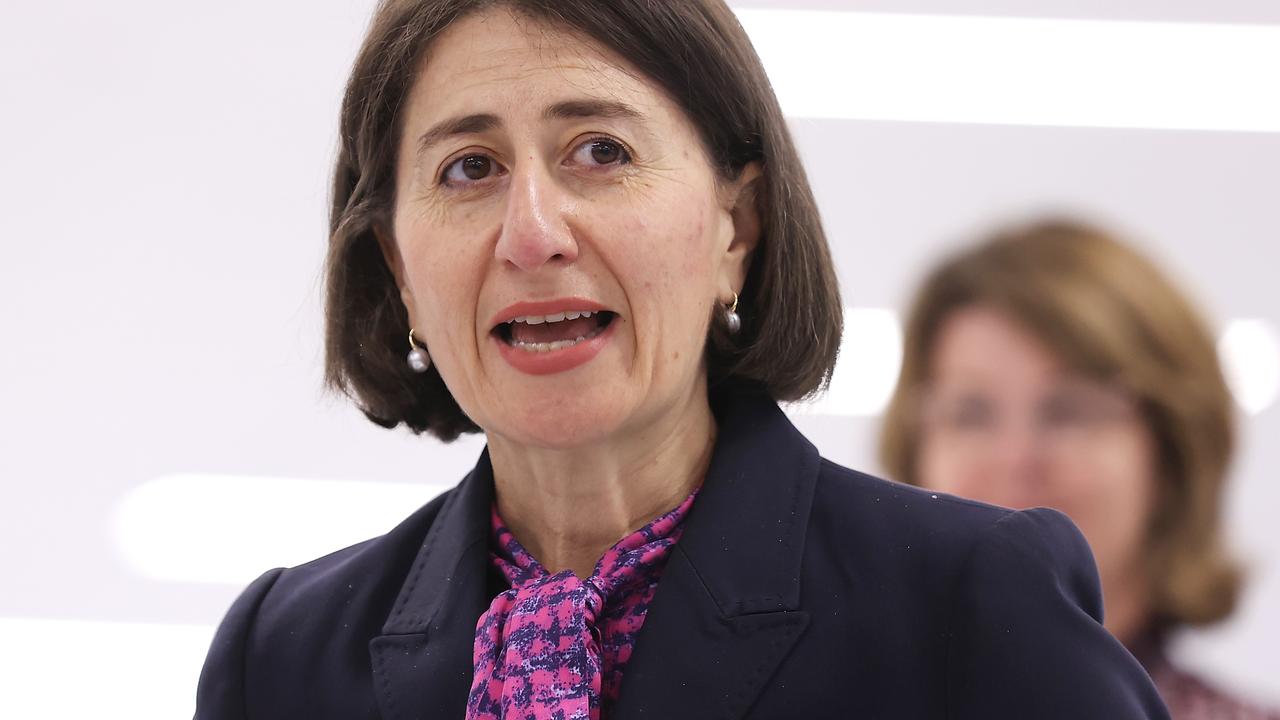 NSW Premier Gladys Berejiklian has called for hospitalisation figures rather than cases to be the measure of COVID success (Photo by Mark Kolbe/Getty Images)