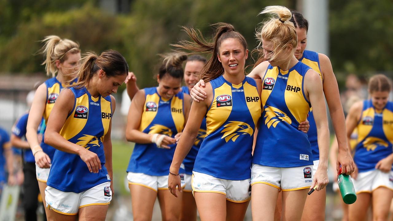 West Coast, one of four new AFL teams in 2020, sits last in its conference after Round 1. (Photo by Michael Willson/AFL Photos via Getty Images)