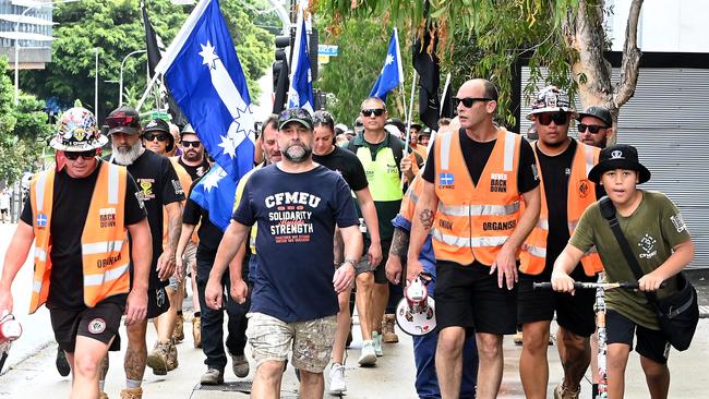 Construction workers claim the LNP is launching a “war on workers”. Picture: John Gass