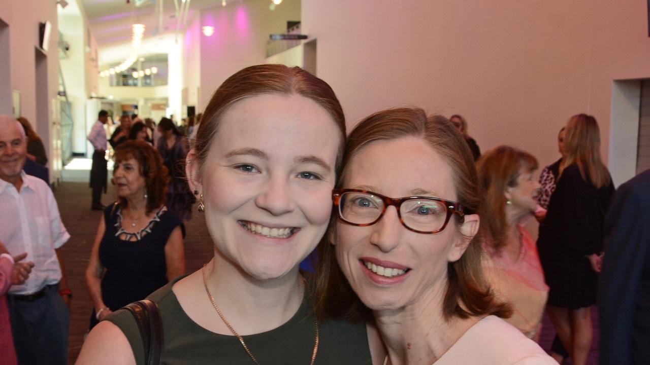 Michelle Simpkins and Debra Balhatchet at GC Women in Business Awards at GCCEC, Broadbeach. Pic: Regina King