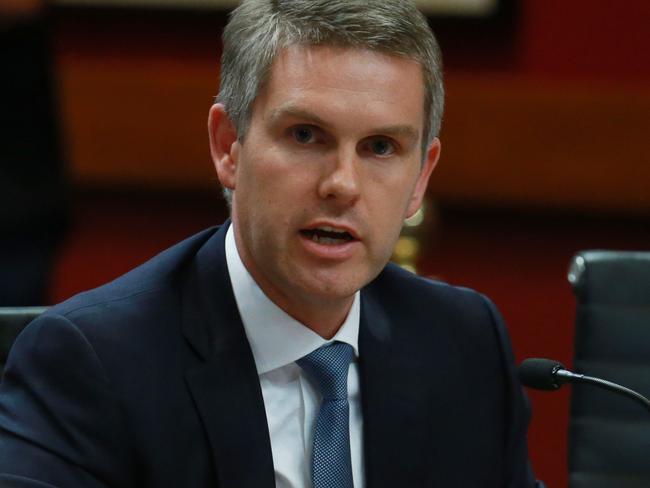 UBS chief executive, Matthew Grounds, Head of M&A Goy Fowler, Utilities analyst David Lietch to front NSW parliament inquiry into Poles and Wires sale (L_R) Chris Williams and David Leitch. Pic - Britta Campion