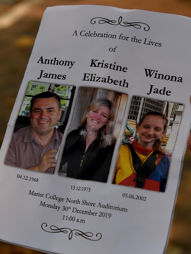 Sydney victims Anthony, Kristine and Winona Langford. Picture: AAP