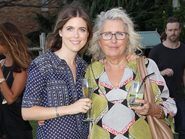 Sophie Meares with mum Denise Meares at Darling Point party. Picture: Christian Gilles