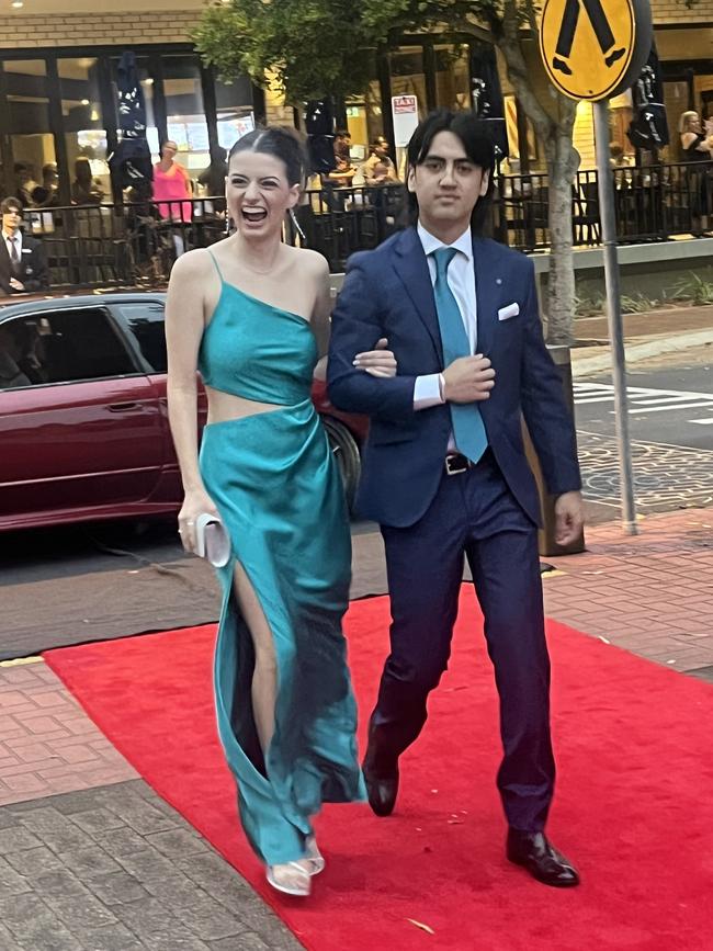 The students of Urangan State High School arrive at their formal.