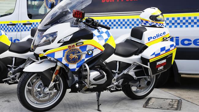 New Tasmania Police motorcycles are part of a plan to keep Tasmanians safe on our roads. Picture: Zak Simmonds