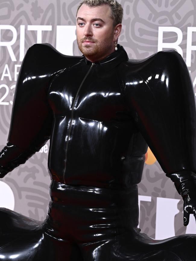 Sam Smith went viral for this look. Photo by Gareth Cattermole/Gareth Cattermole/Getty Images