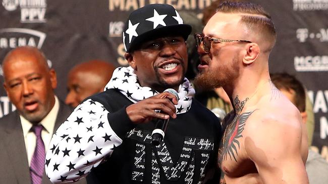 Floyd Mayweather and Conor McGregor face off in New York.