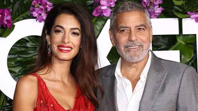 Amal Clooney and George Clooney. Picture: AFP