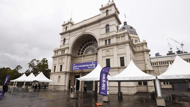 A woman who got the jab at the Royal Exhibition Building recently had to wait more than three weeks for the immunisation to appear on her Medicare app