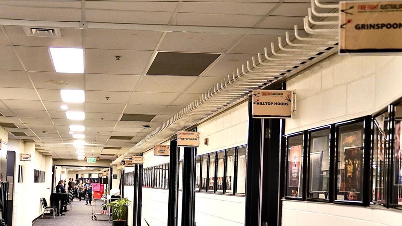 The artist dressing rooms were at Qudos Bank Arena next door to the stadium. Picture: Supplied/Daryl Braithwaite