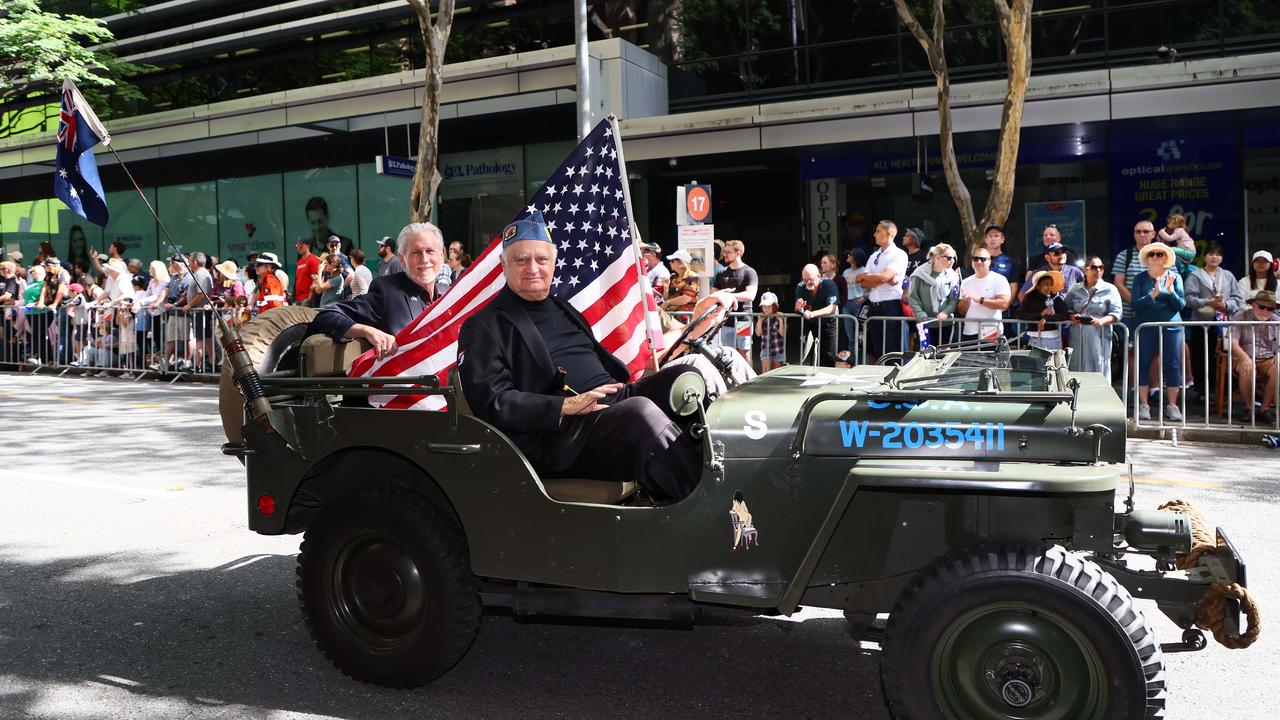 Thousands of people attended the Anzac Day Parade in Brisbane. Picture: NCA NewsWire/Tertius Pickard