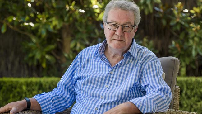 Alexander Downer at home in Adelaide. Picture: Roy VanDerVegt