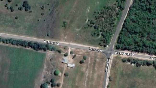 A man was injured in a crash around the corner of Richters and Winfield Roads in Winfield, 65km north of Bundaberg.