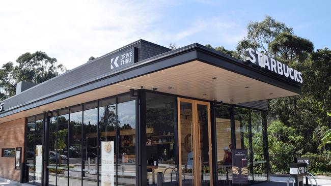 A drive-through Starbucks and Coles Express Service Station are among the tenants of the Olsen Ave property that sold for $21.5m. Photo: Supplied