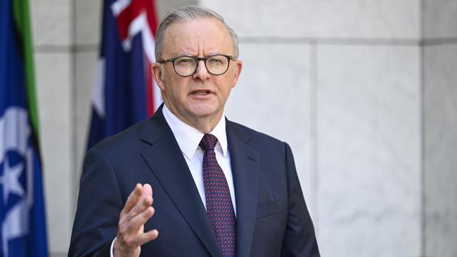 Prime Minister Anthony Albanese at Parliament House in Canberra. Picture: NewsWire / Martin Ollman