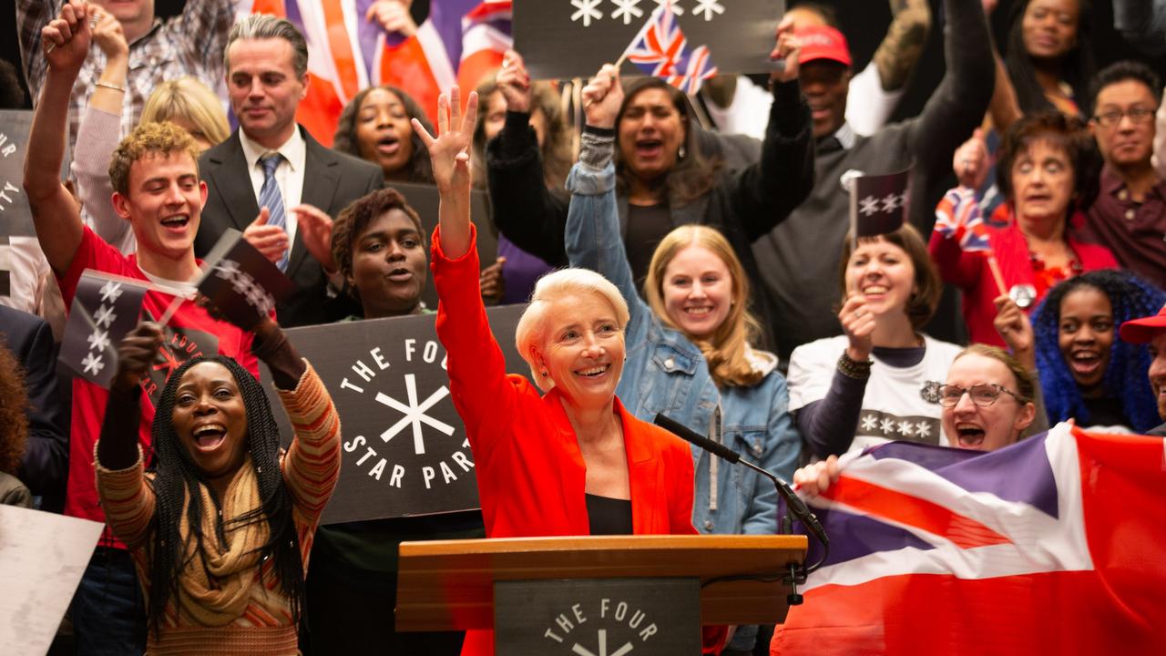 Emma Thompson plays Vivienne Rooke, a political novice who quickly rises the ranks. Picture: SBS