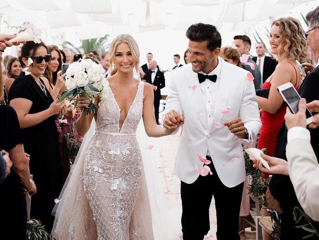 Anna Heinrich and Tim Robards on their wedding day. Picture: Instagram