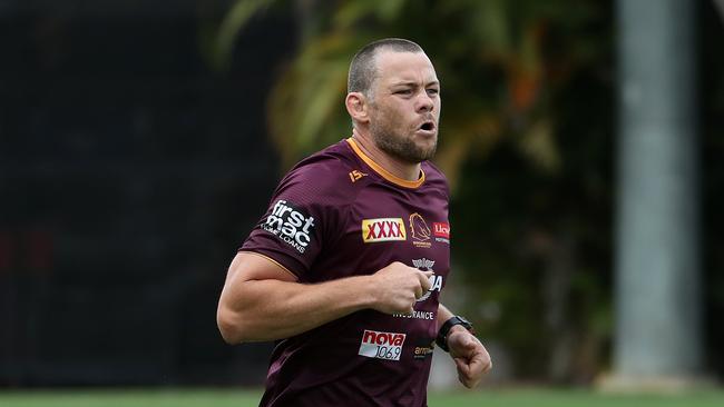 Shaun Fensom, Brisbane Broncos training, Red Hill. Photographer: Liam Kidston