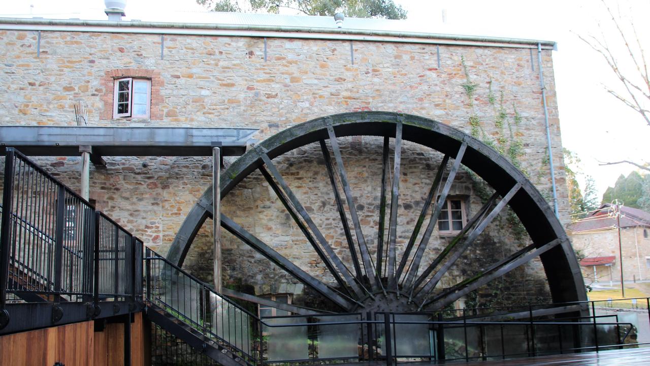 The Bridgewater Mill waterwheel.