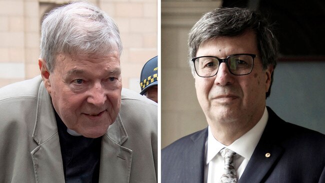 Cardinal George Pell and Justice Mark Weinberg.