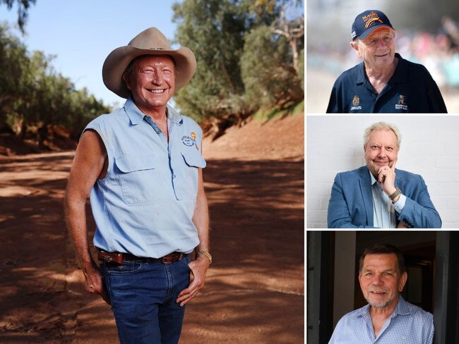 Clockwise from top right: Harvey Norman executive chair Gerry Harvey, WiseTech Global CEO Richard White, Flight Centre CEO Graham Turner and Fortescue executive chairman Andrew Forrest.