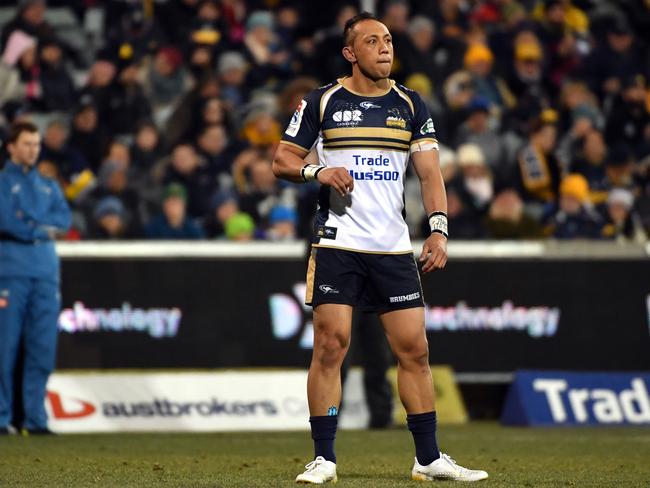 Christian Lealiifano inspired his Brumbies teammates just by taking the field. Picture: AAP