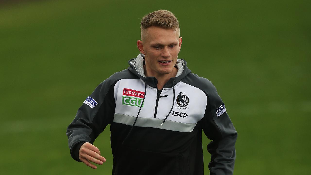 Adam Treloar has been linked to a move away from Collingwood. Picture: Brett Costello