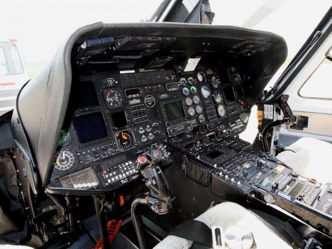 Inside the cockpit of Kobe Bryant's helicopter. Picture: State of Illinois