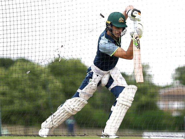 Sam Konstas has been impressive in practice for the WTC. Picture: Alex Davidson-ICC/ICC via Getty Images