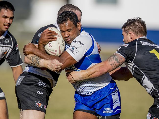 Round 9 Rugby League Gold Coast match between Tugun Seahawks and Tweed Heads Seagulls at Boyd St, Tugun, on Sunday.  Tugun Seahawks player, Rod Apanui. Picture: Jerad Williams