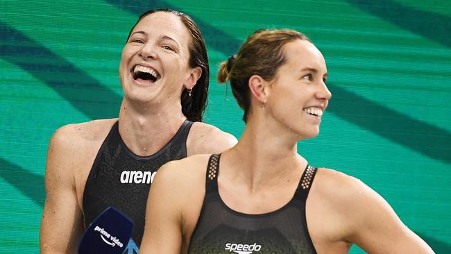 Cate Campbell after winning the women's 50m Freestyle final at recent trials.