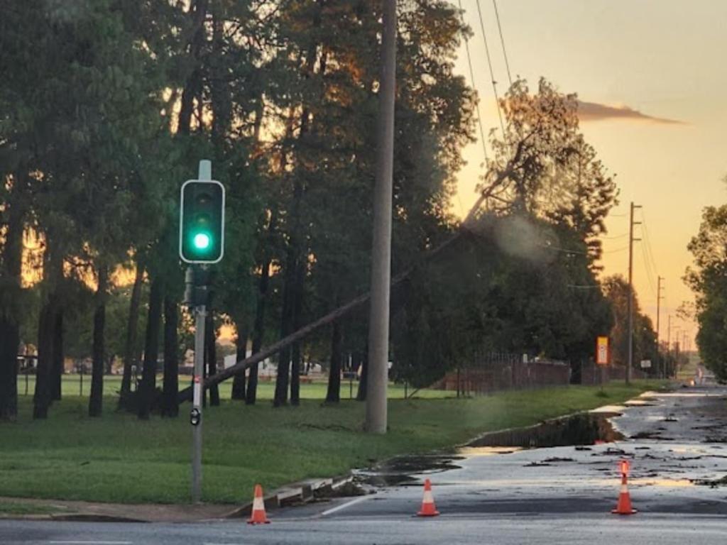 Wild weather lashes Kingaroy on the afternoon of January 13, 2025. Picture: Kim Anderson