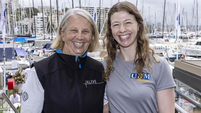 SAILING - Rolex Sydney Hobart 2023 Press Conference forecast Cruising Yacht Club of Australia - 18/12/2023 ph. Andrea Francolini ADRIENNE CAHALAN, navigator on ALIVE and ALICE PARKER, navigator on URM