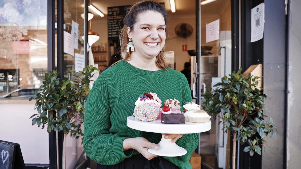 Sina Klug, co-owner of Nutie Donuts, pictured at her store in Balmain. Picture: Sam Ruttyn