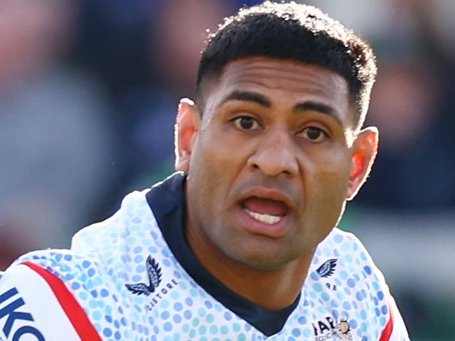 CANBERRA, AUSTRALIA - MAY 25: Daniel Tupou of the Roosters in action during the round 12 NRL match between Canberra Raiders and Sydney Roosters at GIO Stadium, on May 25, 2024, in Canberra, Australia. (Photo by Mark Nolan/Getty Images)