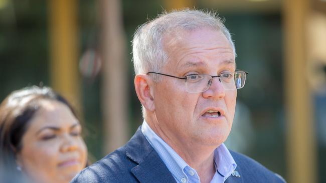 ELECTION TEAM 2022LIBERAL BUS TOUR 24/4/2022Prime Minister Scott Morrison in Alice Springs for announcement of 14m to address increasing rates of crime. Prime Minister will meet with invited local community and indigenous leaders, youth support groups and councillors to discuss the challenges of crime in the area.ATTENDING:Mr Damien Ryan, Candidate for LingiariMrs Joanne Ryan, WifeMs Jacinta Price, Candidate for the SenateMr Colin Lillie, PartnerClr Matt Paterson, Mayor, Alice Springs Town CouncilAlice Springs Town Counci, NTPicture: Jason Edwards